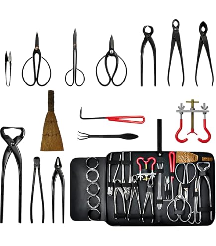 Amazon.co.jp: 高級盆栽道具 ステンレスセット 日本製盆栽道具10点